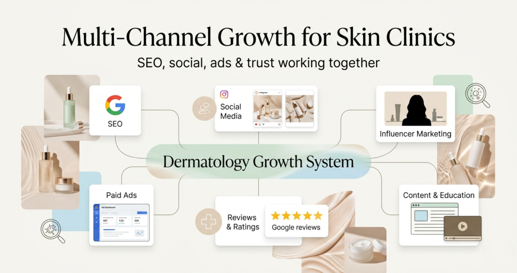 SEO, Social & Ads For Skin Clinics, Media Tribe