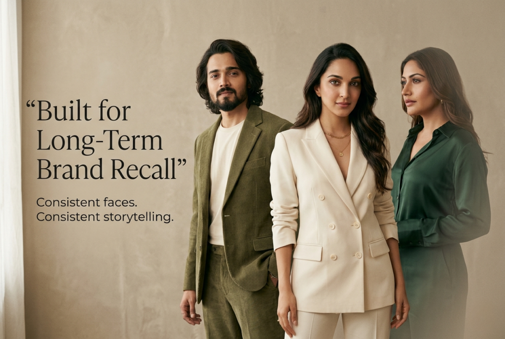 Digital marketing agency banner featuring creators, celebrities, and a brand influence concept with the tagline "Where Brands Meet Influence," media tribe.