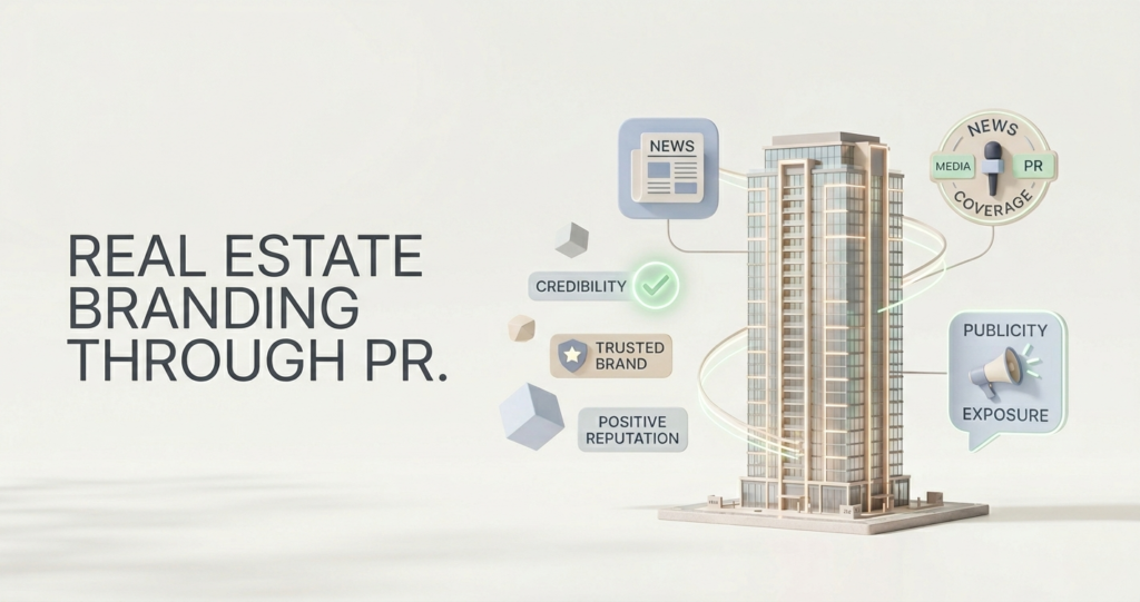 Real estate brand reputation visual showing customer reviews positive perception trust signals and brand growth